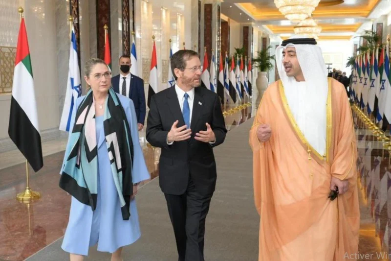 Le président israélien Isaac Herzog est arrivé dimanche aux Émirats arabes unis