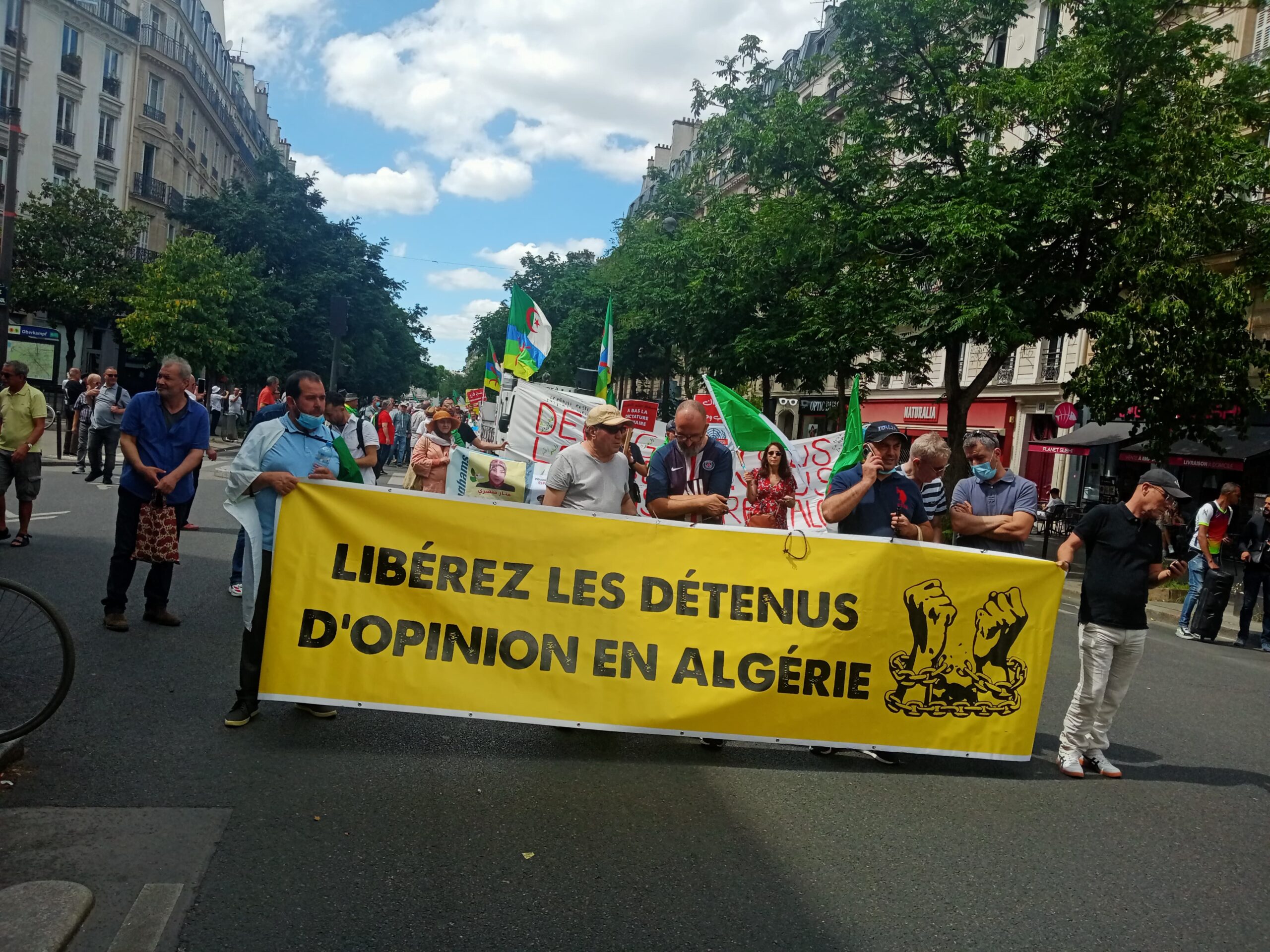 Marche de la diaspora à Paris.