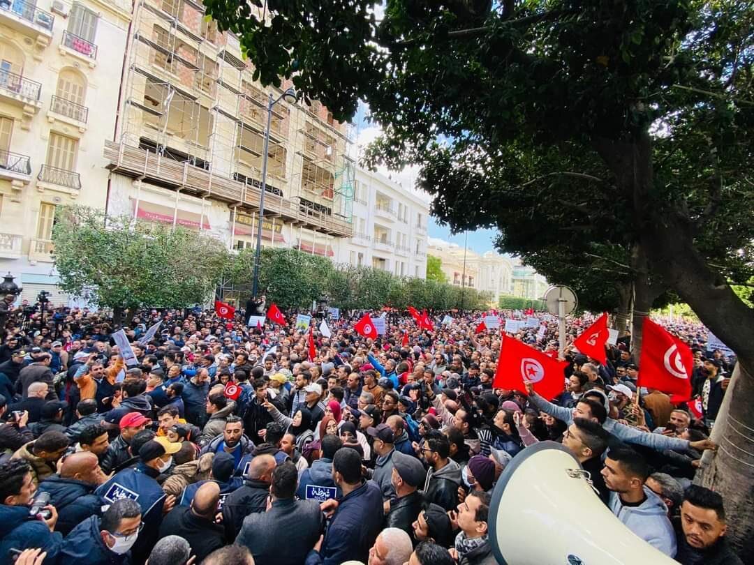 Manifestation en Tunisie contre Kais Saied