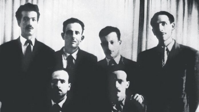 Les six chefs du FLN de 1954