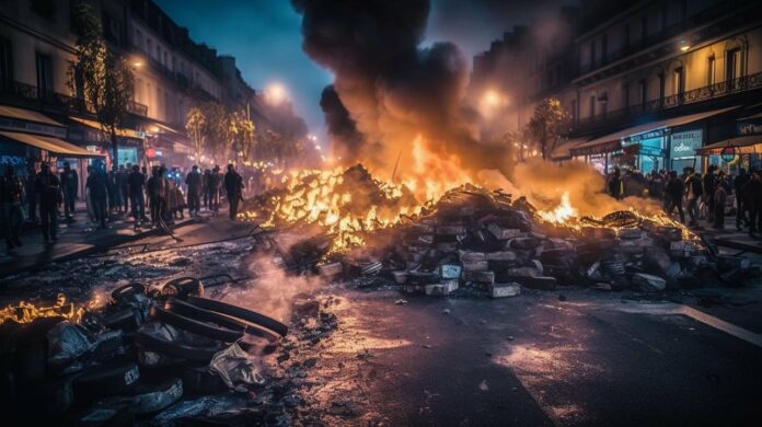 Manifestations en France.