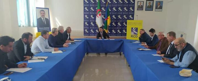 (C) Photo: réunion du secrétariat national du RCD, le vendredi 24mars 2023