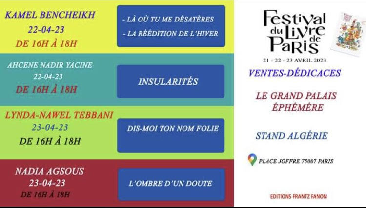 Publications - Festival du Livre de Paris