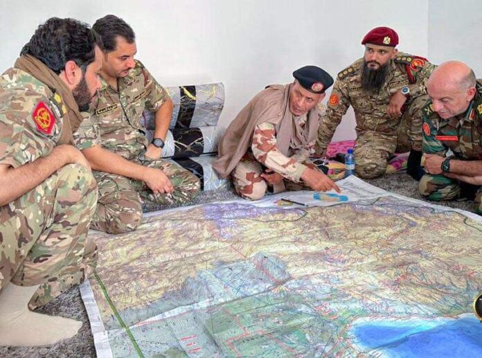 Le fils de Haftar avec son armée dans le sud libyen