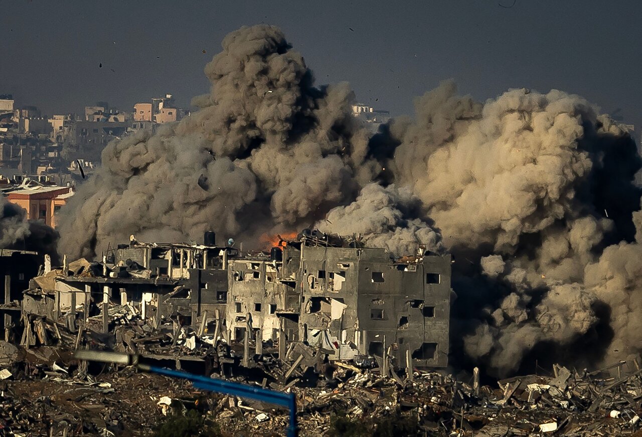 Gaza pilonnée 