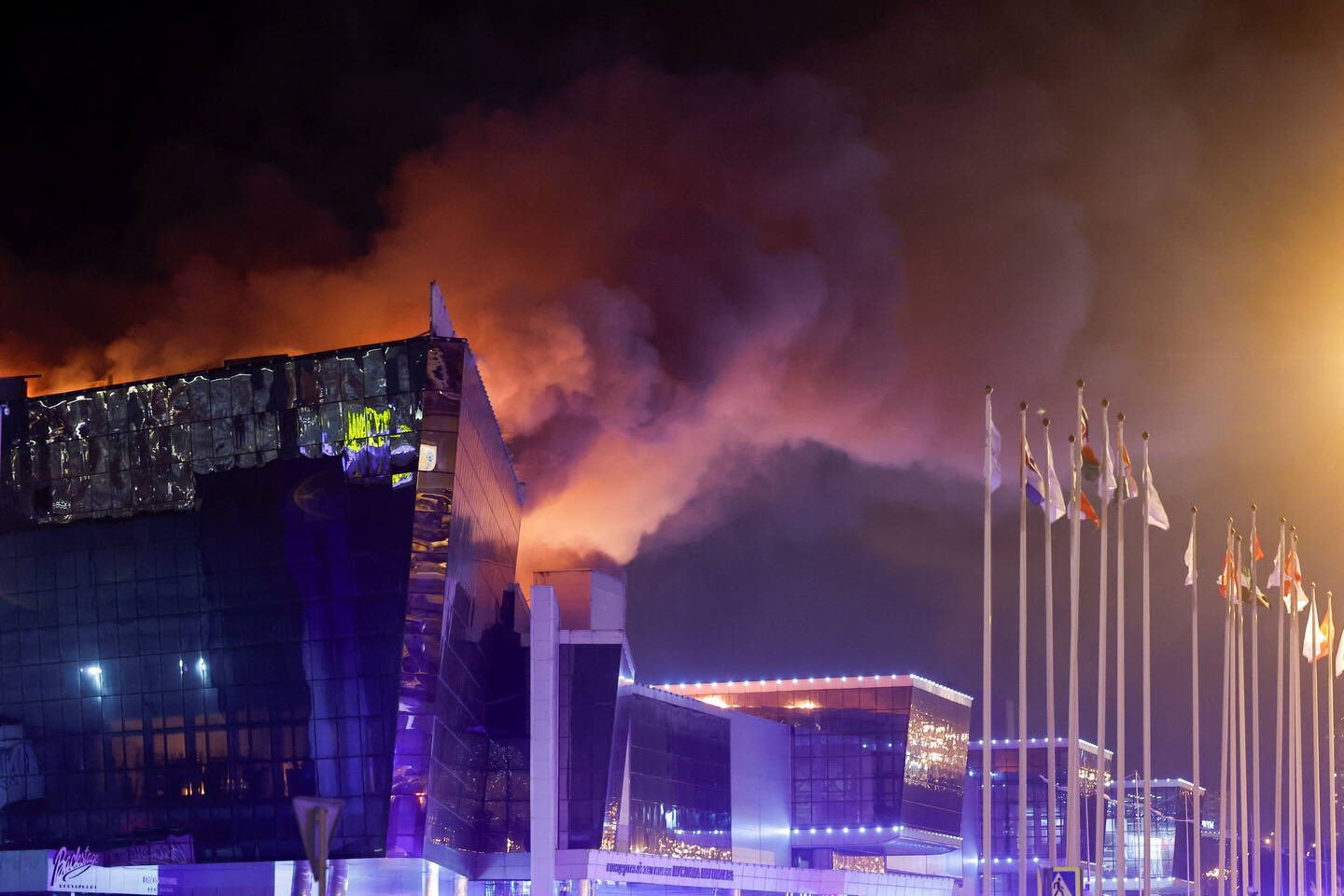 La salle de concerts attaquée à Moscou