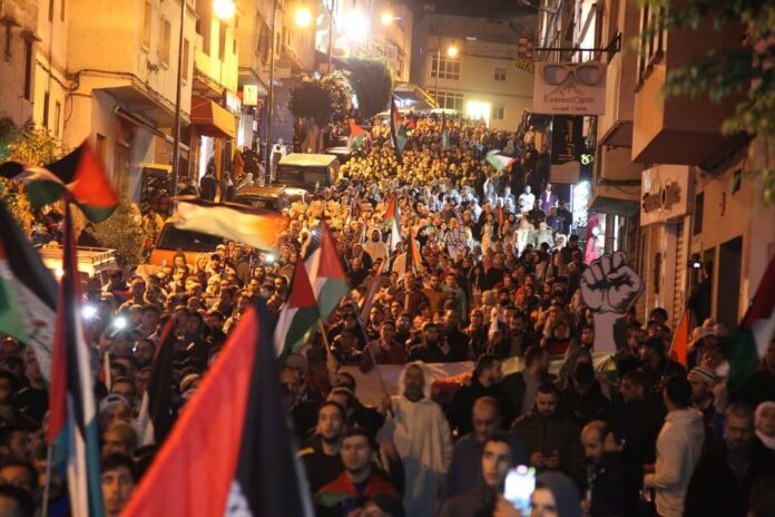 Manifestation au Maroc pour Gaza