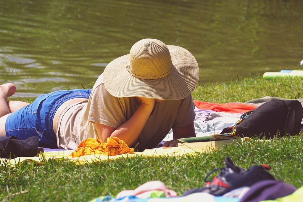 Lecture au parc