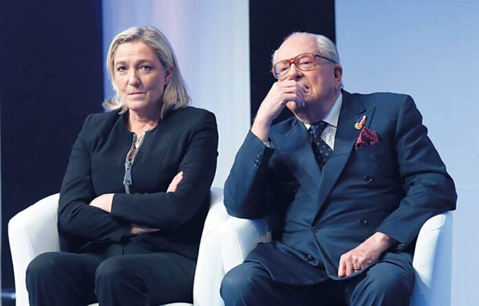 Marine Le Pen et son père