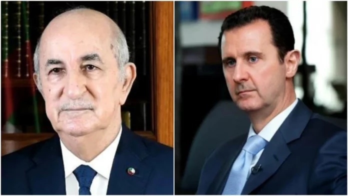 Tebboune Bachar al Assad