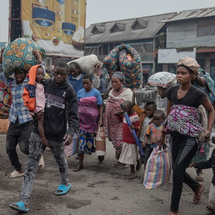 Les civils fuitent Goma