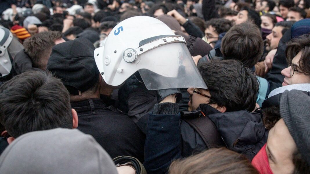 Manifestants en Turquie