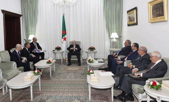Tebboune et des responsables de ExxonMobil