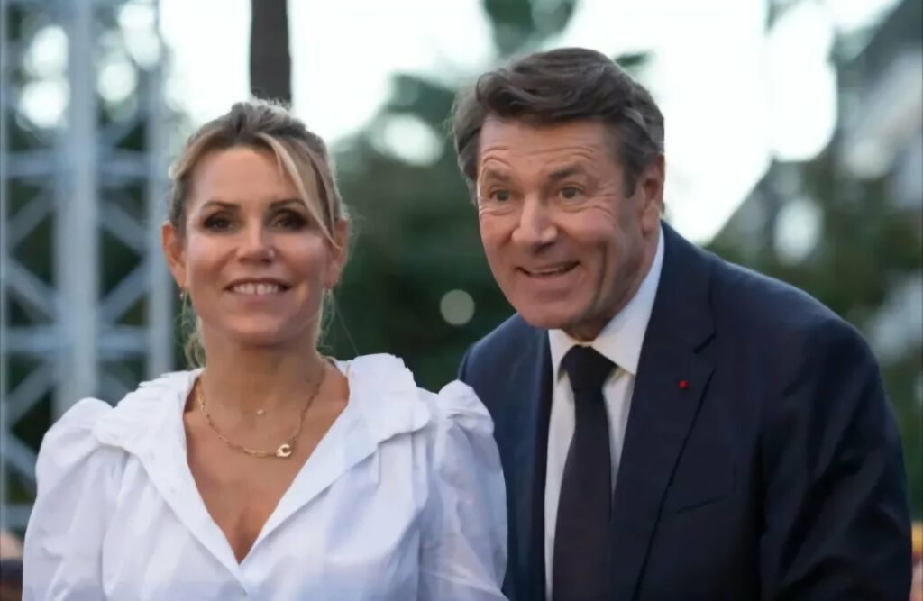 Christian Estrosi et Laura Tenoudji