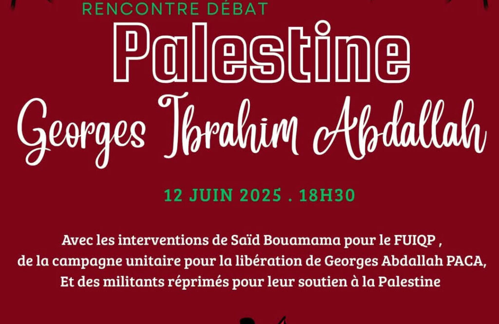 Mobilisation pour Georges Abdallah à Marseille