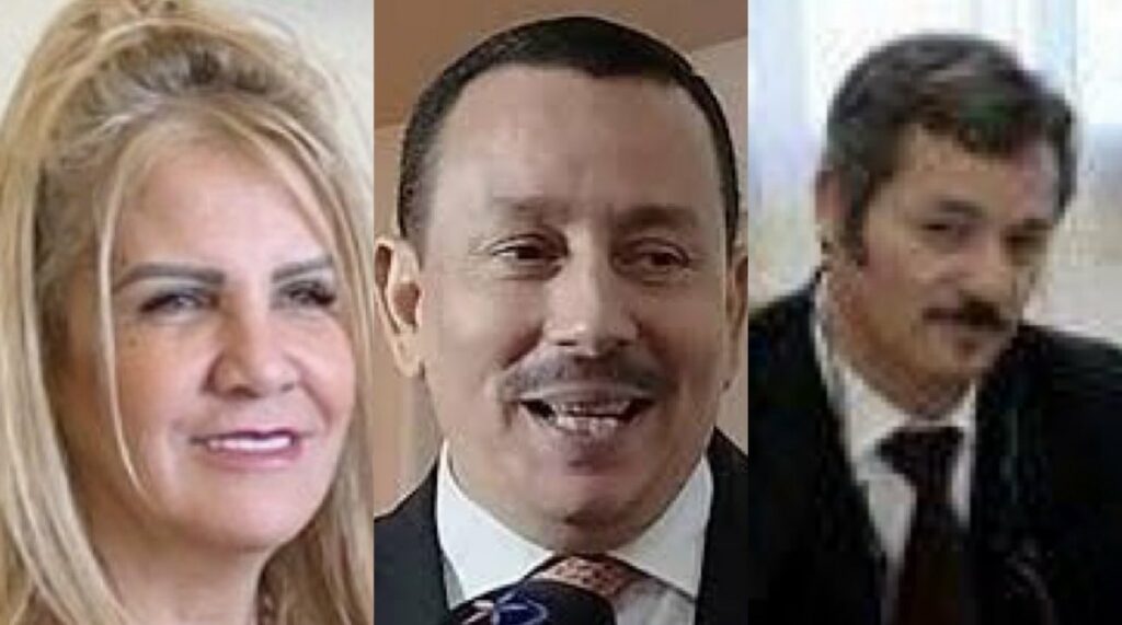 Saïda Naghza, Belkacem Sahli et Abdelhakim Hammadi.