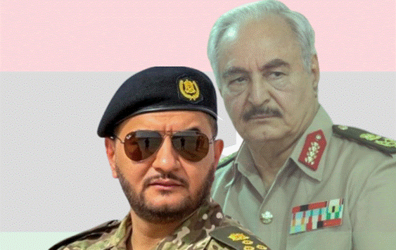 Khalifa Haftar et son fils Saddam.