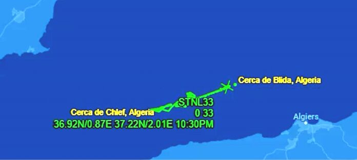 Itinéraire de l'hélicoptère américain. TheObjective media