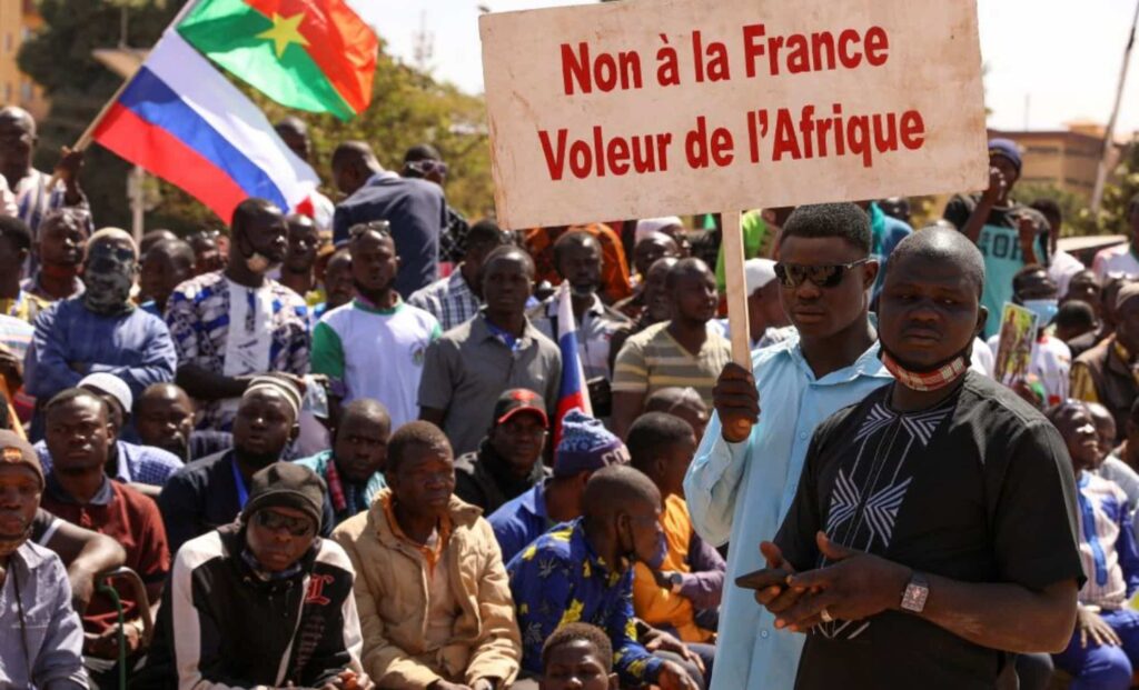 Manifestation anti-Français