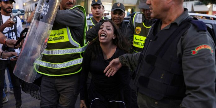 Manifestation au Maroc