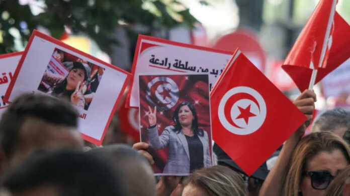 Abir Moussi duParti destourien libre (PDL)