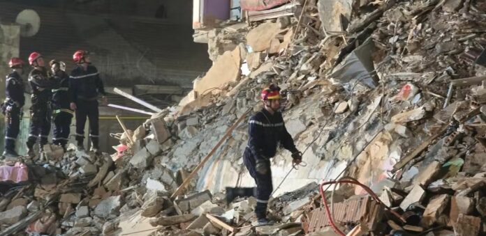 Effondrement d'un immeuble à Alger