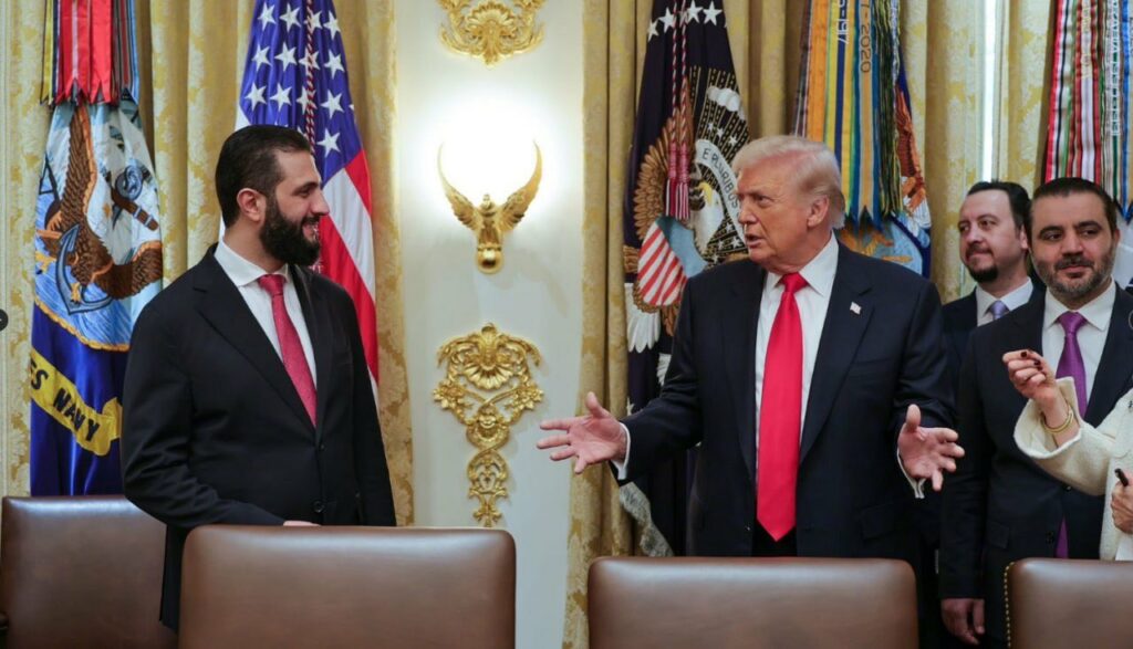 Ahmed al Charaa et Donald Trump.