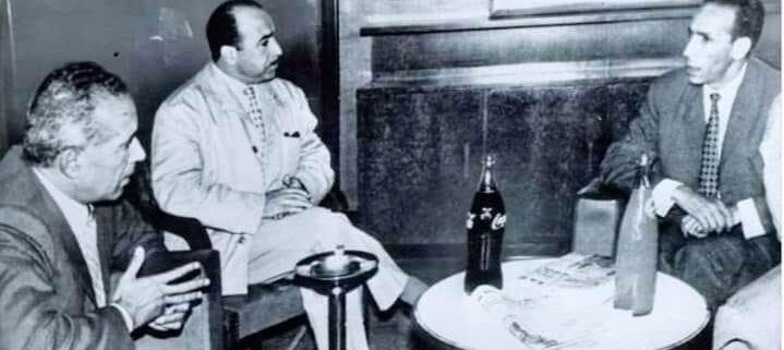 Mohamed Khider, Krim Belkacem et Mohamed Boudiaf,