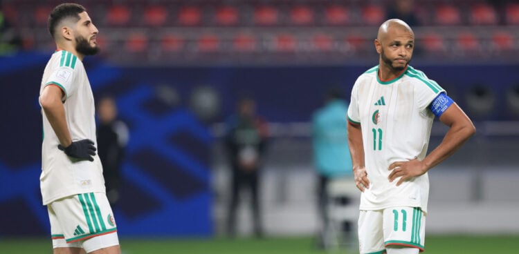 Les joueurs algériens désabusés.