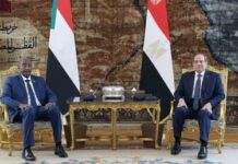 Le Caire brandit ses « lignes rouges » face au chaos soudanais Abdel Fattah al-Sissi et le général Abdel Fattah al-Burhan,