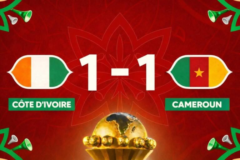 CAN 2025 : Côte d’Ivoire et Cameroun se neutralisent dans un choc intense du groupe F