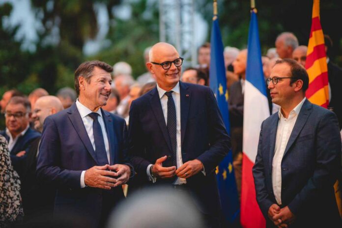 Edouard Philippe avec Christian Estrosi, maire de Nice.