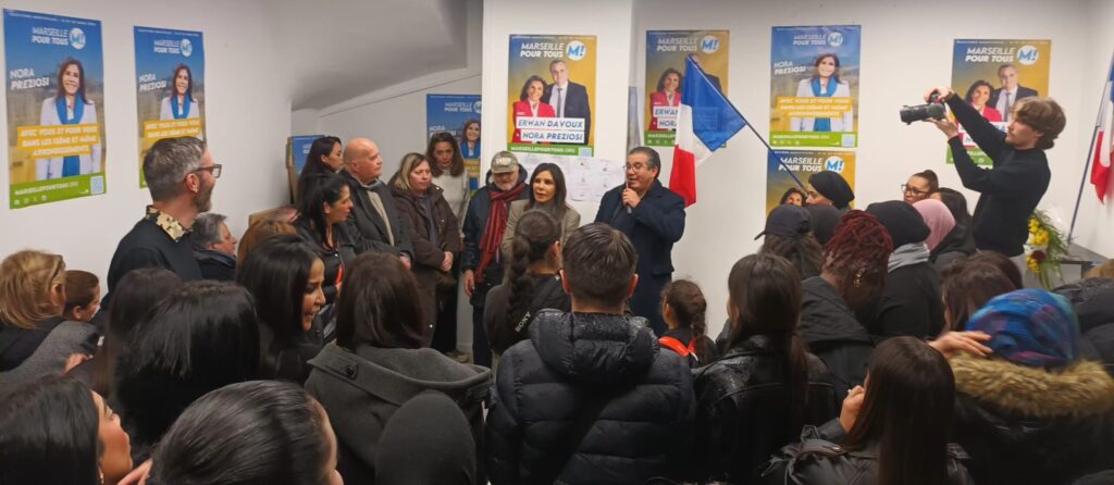 Campagne pour les municipales à Marseille.