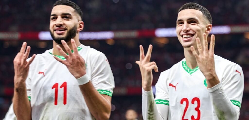 Les joueurs marocains sur un nuage.