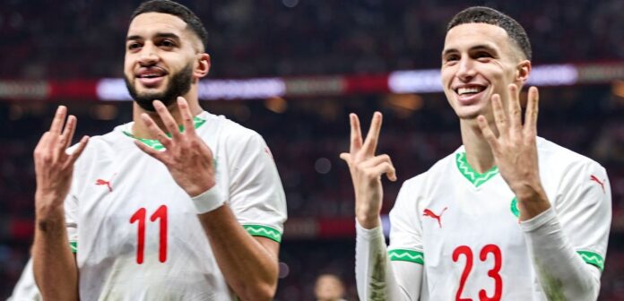 Les joueurs marocains sur un nuage.