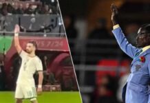 Mohamed Amoura s’excuse de son geste visant Michel Kuka Mboladinga Michel Kuka alias Lumumba moqué par Amoura.