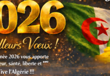 Mes vœux aux Algériens