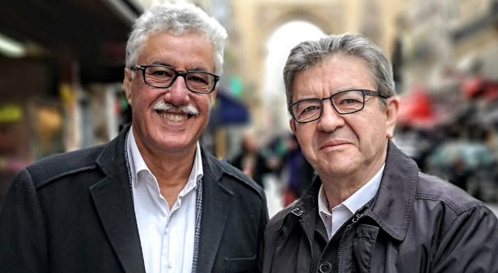 Hamma Hammami et Jean-Luc Mélenchon