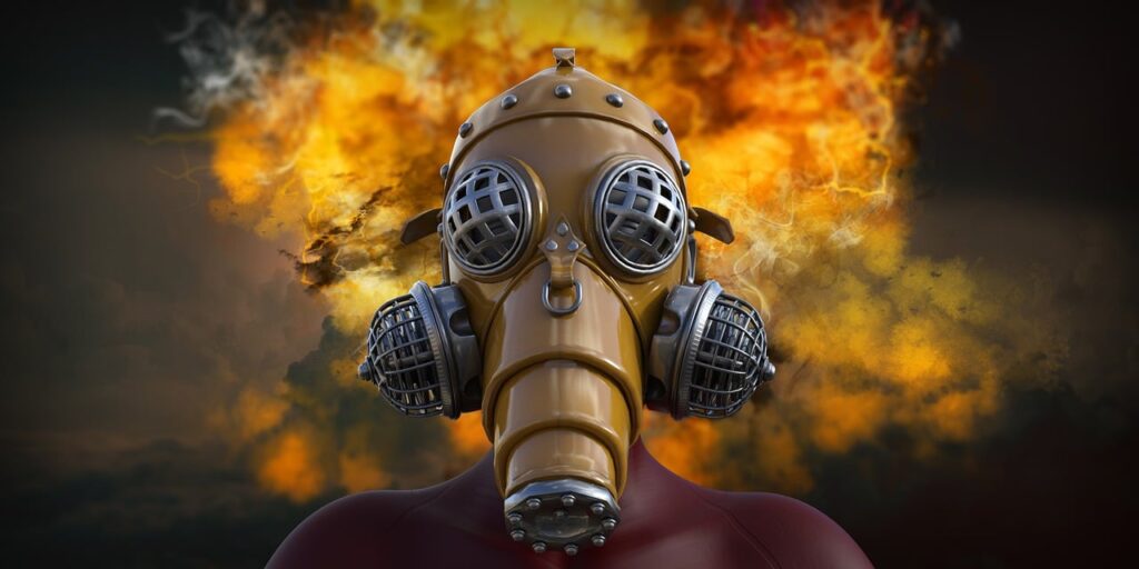 Masque : menace chimique